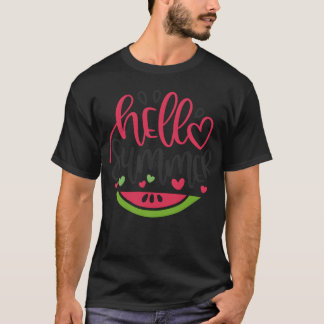 Hallo zomer trending 80s cadeau t-shirt