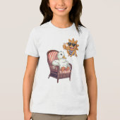 Hallo zomer Tri-Blend shirt (Voorkant)