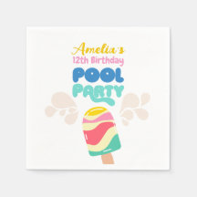 Hallo Zomer! uitnodiging voor poolparty