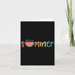 Hallo Zomer Vakantie Watermeloen Cadeau Kaart