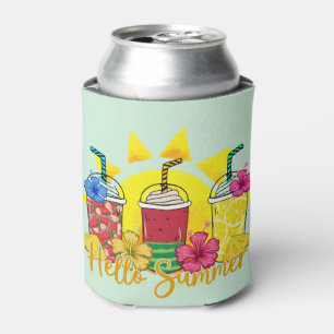 Hallo zomer Verfrissende tropische fruitsmoothie Blikjeskoeler