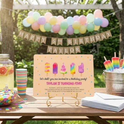 Hallo Zomer Verjaardagsfeest Kaart