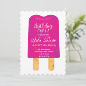 Hallo Zomer Verjaardagsfeestje Kaart (Staand voorkant)