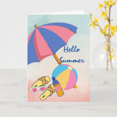 hallo zomer vol op vun Times Kaart (Gele Bloem)