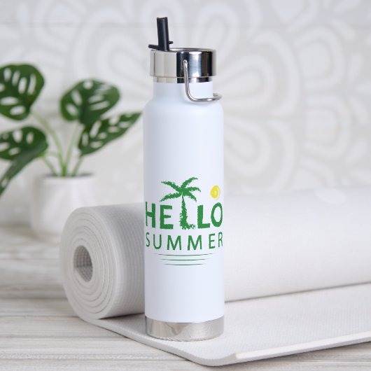 Hallo Zomer Waterfles (Yoga (Gedraaid) )
