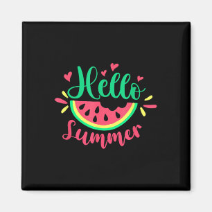 Hallo Zomer Watermeloen Zomervakantie Magneet