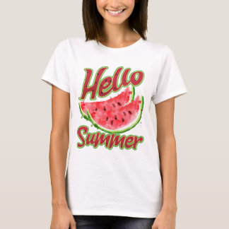 Hallo zomer | Waterverf Watermelon Design T-shirt
