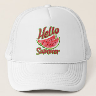 Hallo zomer Waterverf Watermelon Design Trucker Pet