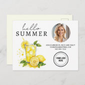 Hallo Zomer Zakelijke Realiteit Lemonade Farming Briefkaart (Voorkant / Achterkant)