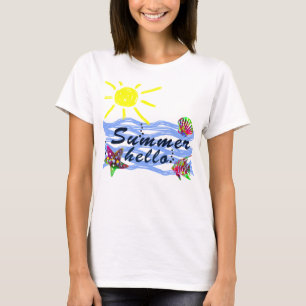 hallo Zomer zee en zon T-shirt