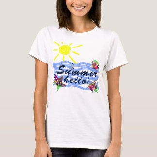 hallo Zomer zee en zon T-shirt