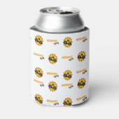 Hallo Zomer Zon met Zonnebril Blikjeskoeler (Blikje Achterkant)