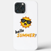 Hallo Zomer Zon met Zonnebril Case-Mate iPhone Case (Achterkant)