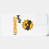Hallo Zomer Zon met Zonnebril Case-Mate iPhone Case (Achterkant (horizontaal))
