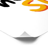 Hallo Zomer Zon met Zonnebril Perfect Poster (Hoek)