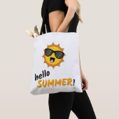 Hallo Zomer Zon met Zonnebril Tote Bag (Dichtbij)