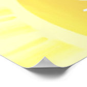 Hallo Zomer zon schilderij kunst Poster (Hoek)