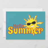 Hallo Zomer Zonnefeest Kaart (Achterkant)