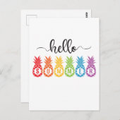 hallo zomerananas briefkaart (Voorkant / Achterkant)