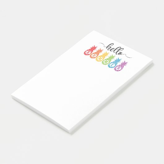 hallo zomerananas post-it® notes (Schuin)