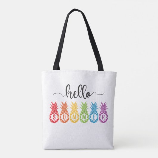 hallo zomerananas tote bag (Achterkant)