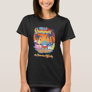 Hallo Zomerbibliothecaris 2 Off Duty Gnomes School T-shirt