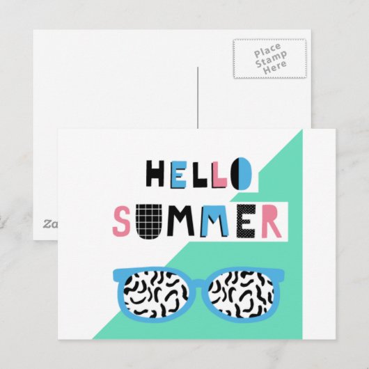 hallo zomerBriefkaarten Briefkaart (Voorkant / Achterkant)