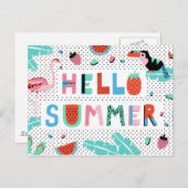 hallo zomerBriefkaarten Briefkaart (Voorkant / Achterkant)