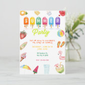 hallo zomerfeest kaart (Staand voorkant)