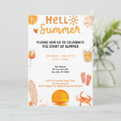 hallo zomerfeest kaart (Staand voorkant)