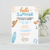 Hallo Zomerfeest Kaart (Staand voorkant)