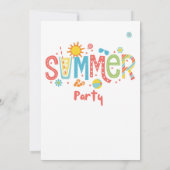 hallo zomerfeest uitnodiging (Achterkant)