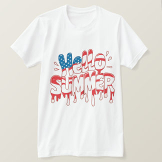hallo zomergelukkige Dag T-shirt
