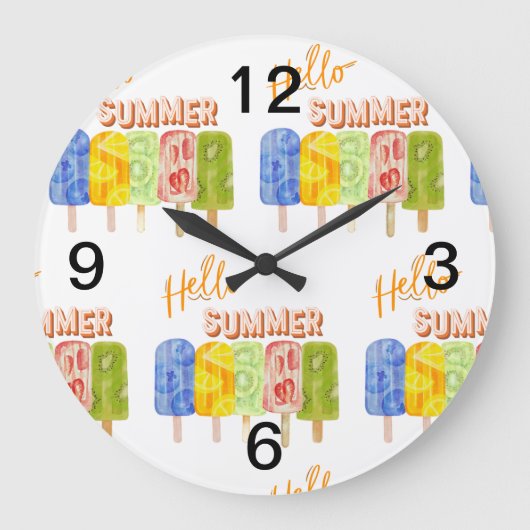 hallo zomerijs grote klok (Voorkant)