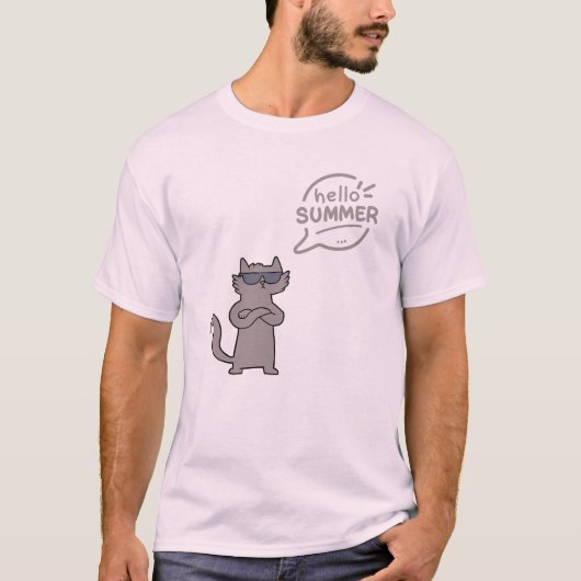 hallo Zomerkatten en zomerliefhebbers T-shirt (Voorkant)