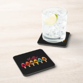 hallo zomerkleurige populatie bier onderzetter (Rechterzijde)