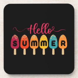 hallo zomerkleurige populatie bier onderzetter