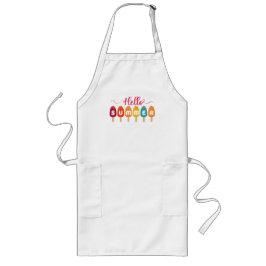 hallo zomerkleurige populatie lang schort