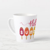 hallo zomerkleurige populatie latte mok (Linkerhoek)