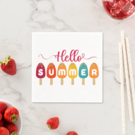 hallo zomerkleurige populatie servet