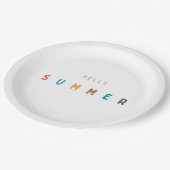 hallo zomerpapier Borden modern Papieren Bordje (Gekanteld)