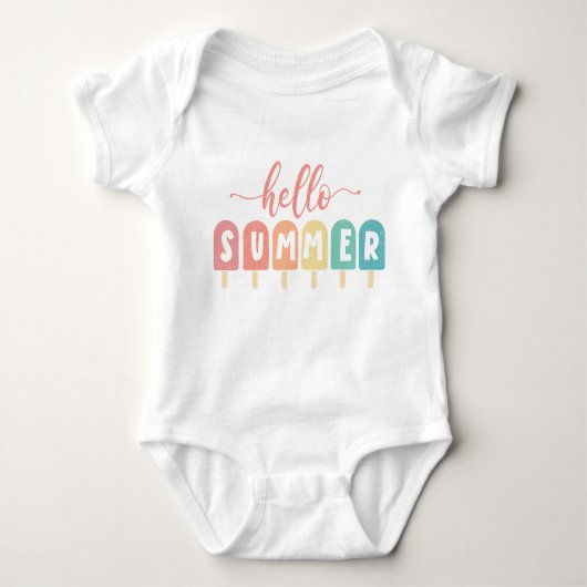 Hallo Zomerpastel Popsicles Romper (Voorkant)