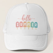 Hallo Zomerpastel Popsicles Trucker Pet (Voorkant)