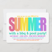 hallo zomerpool kaart (Voorkant)