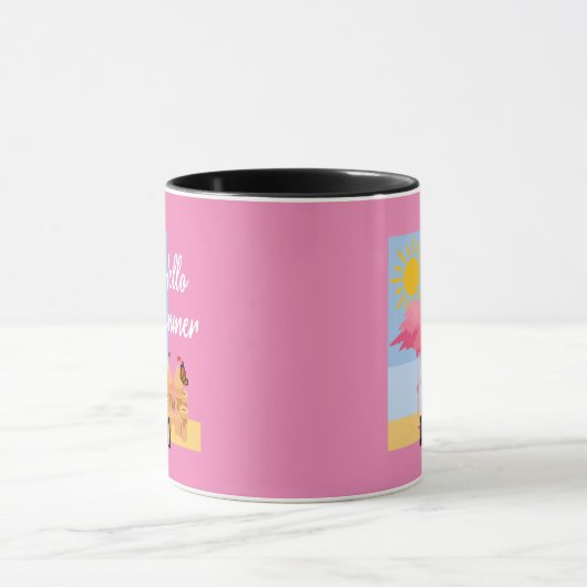hallo zomerroze Flamingo Design - Combo Mok (Midden)