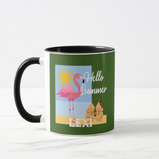 hallo zomerroze Flamingo Design - Combo Mok (Links)