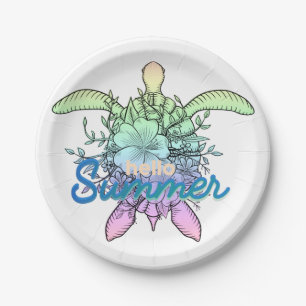 hallo zomerschildpad papieren bordje