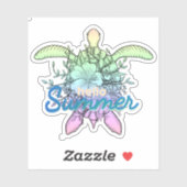 hallo zomerschildpad sticker (Vel)