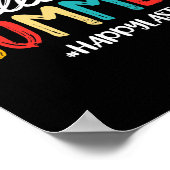 hallo zomerse gelukkige dag schoollerarenstudie poster (Hoek)