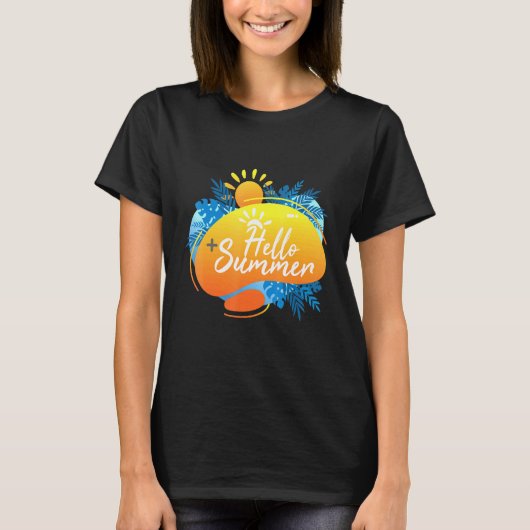 Hallo Zomertijd gestart T-shirt (Voorkant)